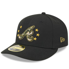 Atlanta Braves New Era 2024 Armed Forces Day Low Profile 59FIFTY Fitted Hat - Black Hats