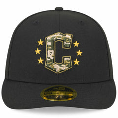 Cleveland Guardians New Era 2024 Armed Forces Day Low Profile 59FIFTY Fitted Hat - Black Hats