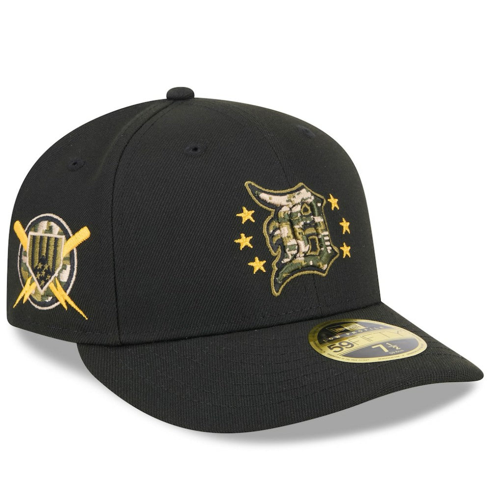 Detroit Tigers New Era 2024 Armed Forces Day Low Profile 59FIFTY Fitted Hat - Black Hats