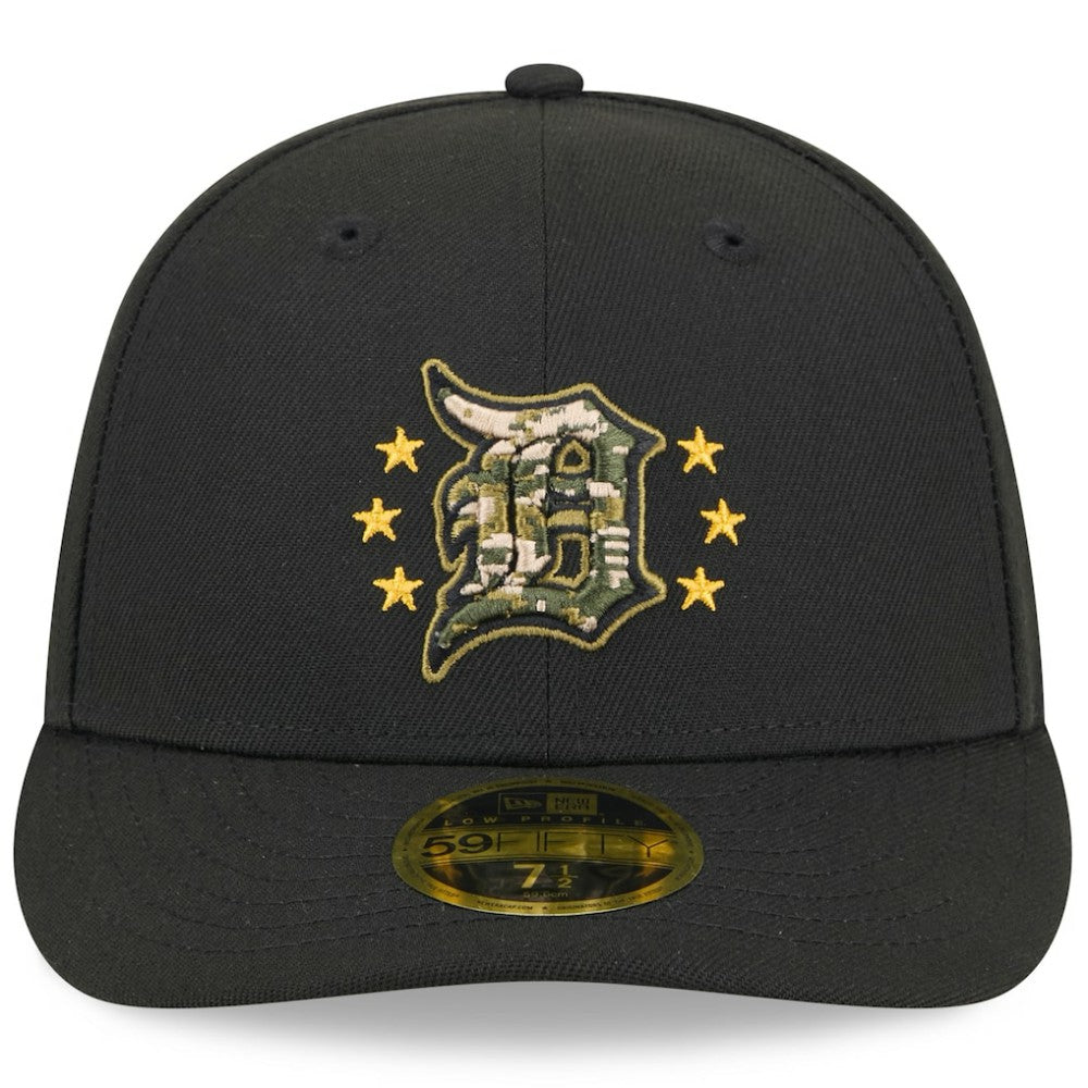 Detroit Tigers New Era 2024 Armed Forces Day Low Profile 59FIFTY Fitted Hat - Black Hats