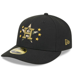 Houston Astros New Era 2024 Armed Forces Day Low Profile 59FIFTY Fitted Hat - Black Hats