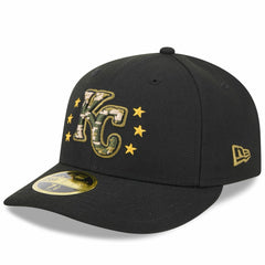 Kansas City Royals New Era 2024 Armed Forces Day Low Profile 59FIFTY Fitted Hat - Black Hats