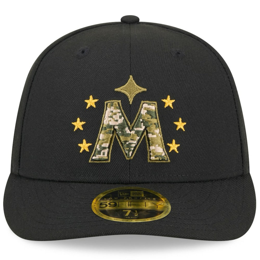 Minnesota Twins New Era 2024 Armed Forces Day Low Profile 59FIFTY Fitted Hat - Black Hats
