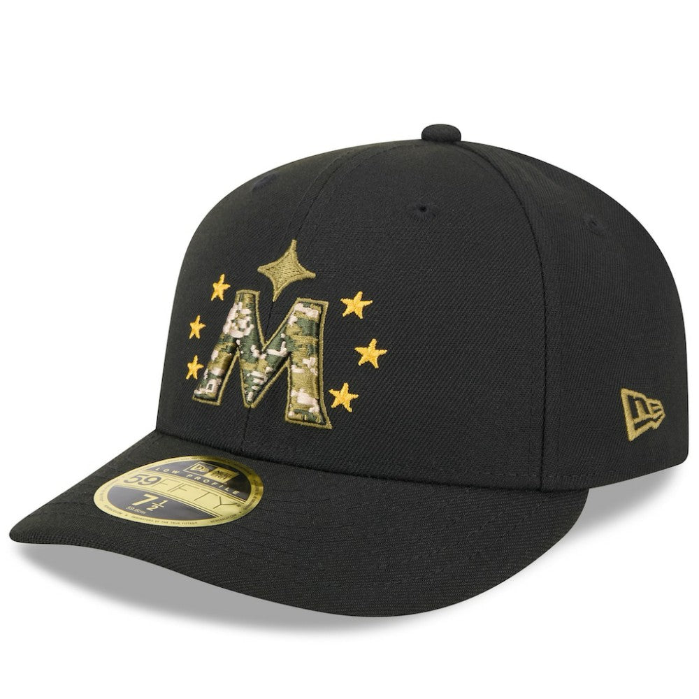 Minnesota Twins New Era 2024 Armed Forces Day Low Profile 59FIFTY Fitted Hat - Black Hats