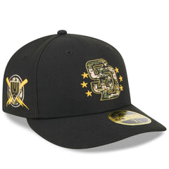 San Diego Padres New Era 2024 Armed Forces Day Low Profile 59FIFTY Fitted Hat - Black Hats