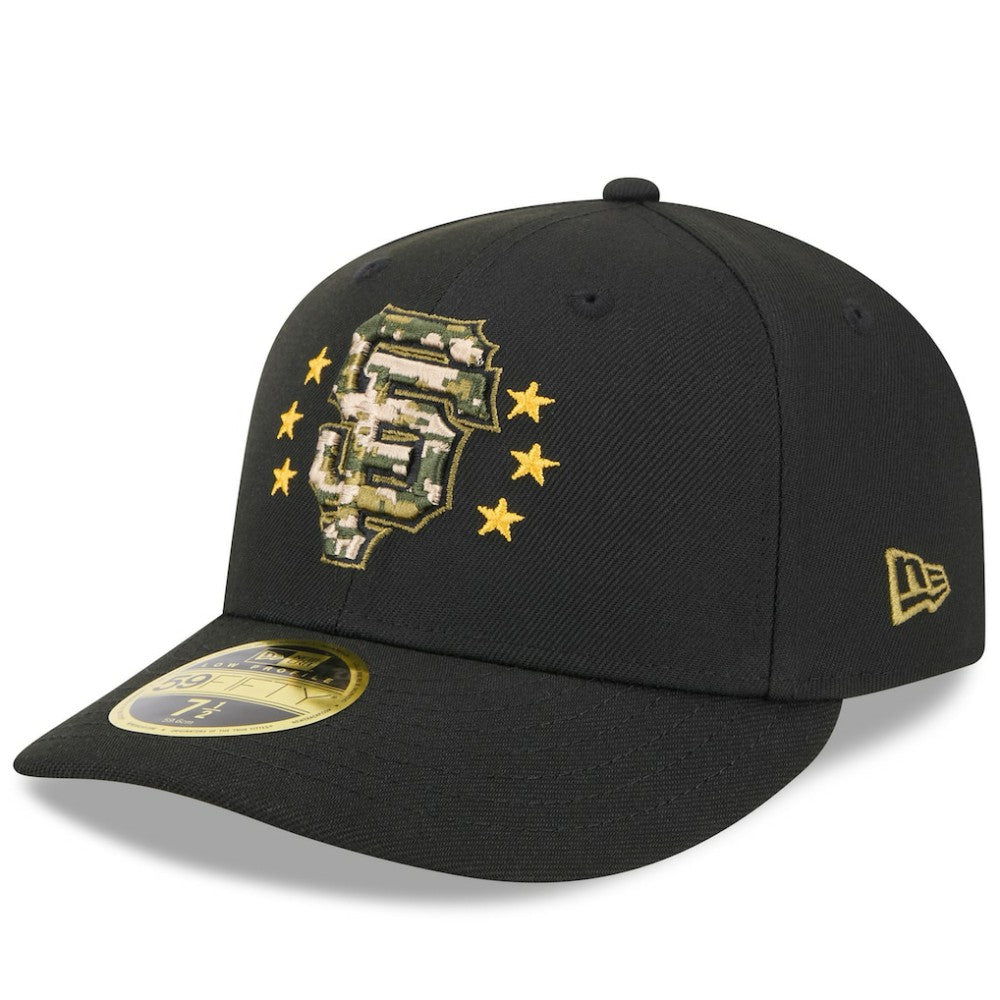 San Francisco Giants New Era 2024 Armed Forces Day Low Profile 59FIFTY Fitted Hat - Black Hats
