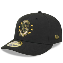 Seattle Mariners New Era 2024 Armed Forces Day Low Profile 59FIFTY Fitted Hat - Black Hats