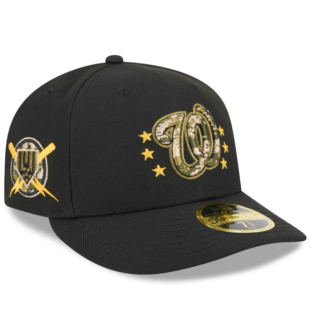 Washington Nationals New Era 2024 Armed Forces Day Low Profile 59FIFTY Fitted Hat - Black Hats