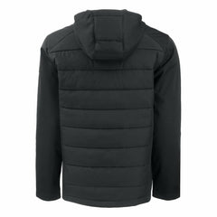 Los Angeles Dodgers Cutter & Buck Big & Tall Evoke Hybrid Eco Softshell Recycled Full-Zip Hoodie - Black Hoodies