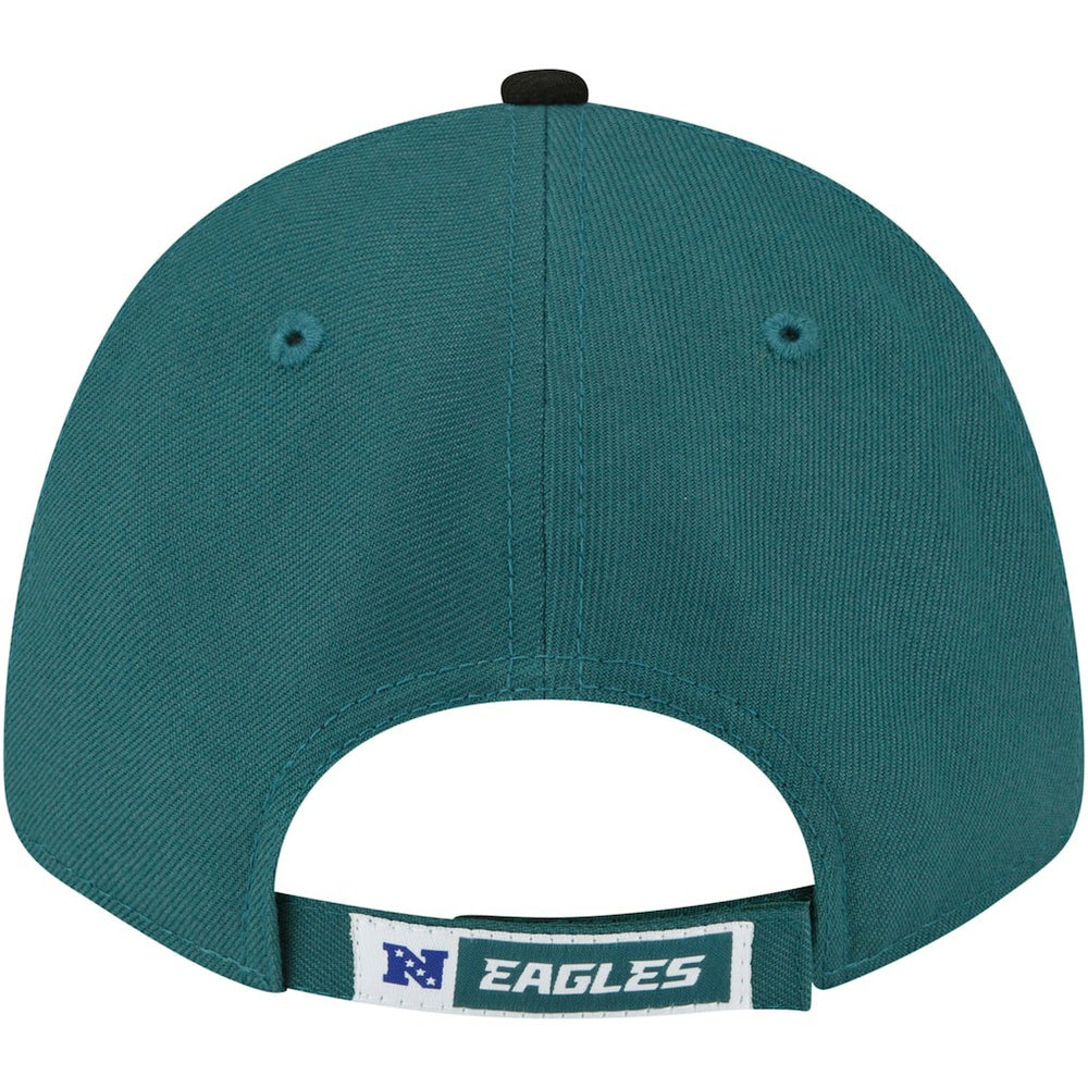 Philadelphia Eagles New Era The League Two-Tone 9FORTY Adjustable Hat Midnight Green/Black