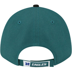 Philadelphia Eagles New Era The League Two-Tone 9FORTY Adjustable Hat Midnight Green/Black