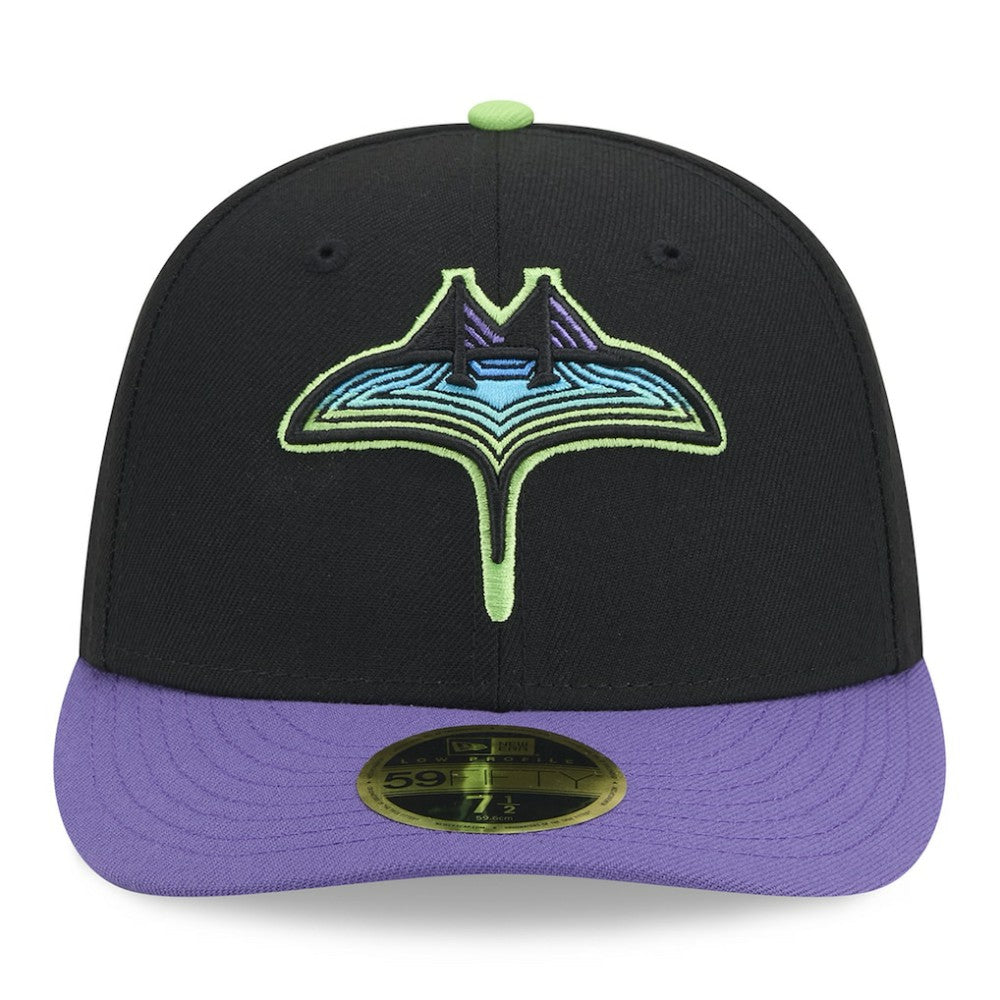 Tampa Bay Rays New Era 2024 City Connect Low Profile 59FIFTY Fitted Hat - Black Hats