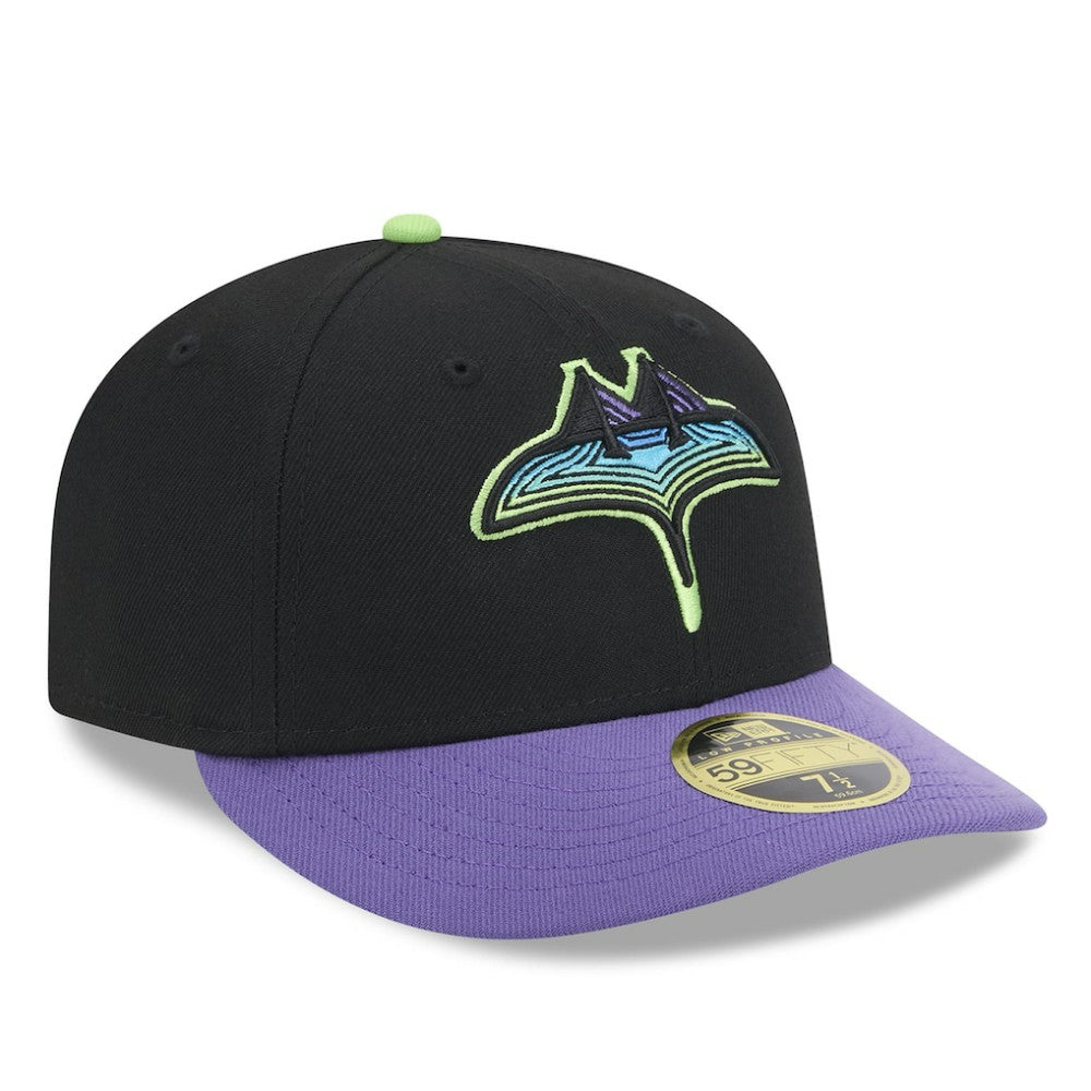 Tampa Bay Rays New Era 2024 City Connect Low Profile 59FIFTY Fitted Hat - Black Hats
