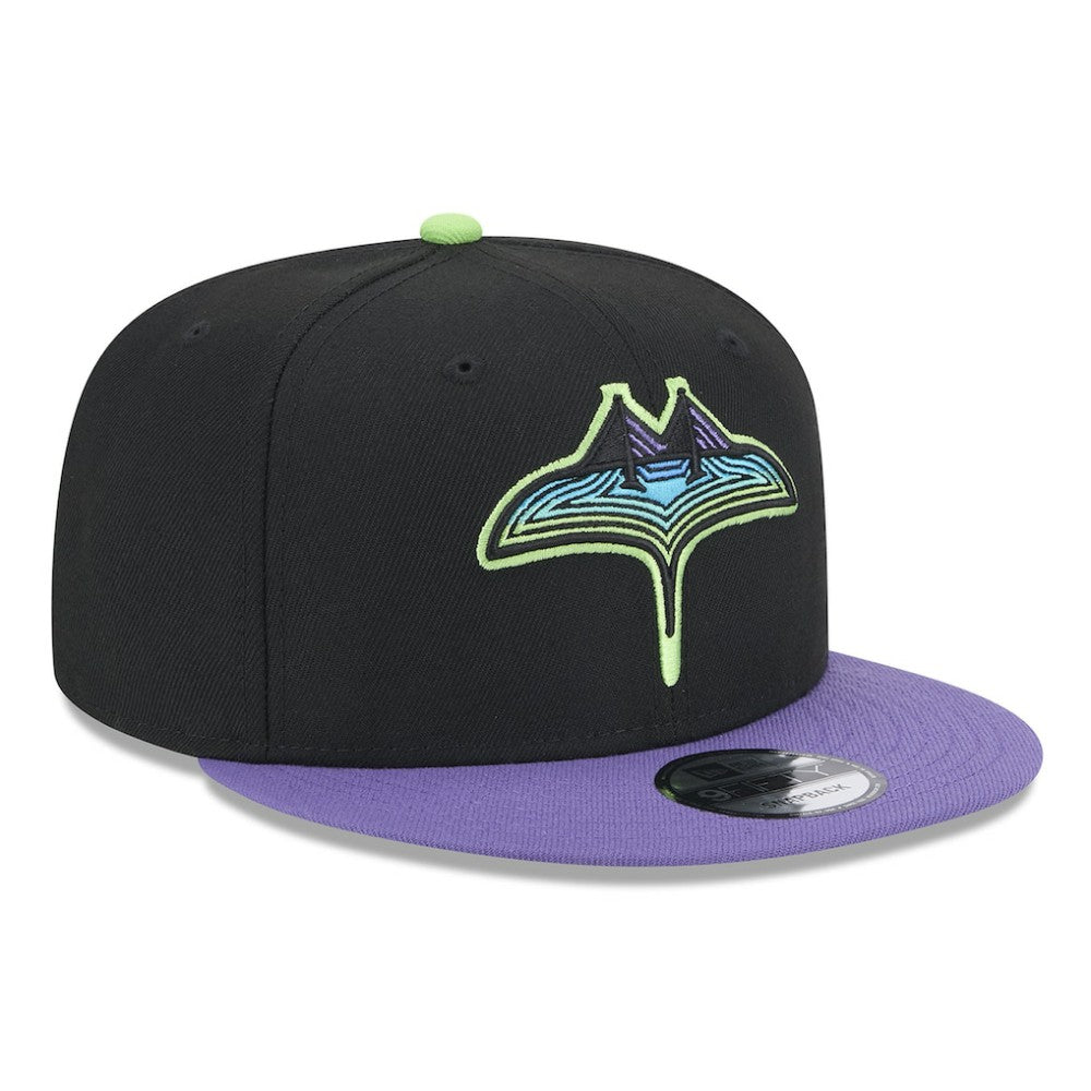 Tampa Bay Rays New Era 2024 City Connect 9FIFTY Snapback Hat - Black Hats