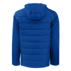 New York Mets Cutter & Buck Evoke Hybrid Eco Softshell Recycled Full-Zip Hoodie - Royal Hoodies