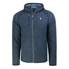 Cleveland Guardians Cutter & Buck Mainsail Full-Zip Hooded Jacket - Heather Navy Jackets