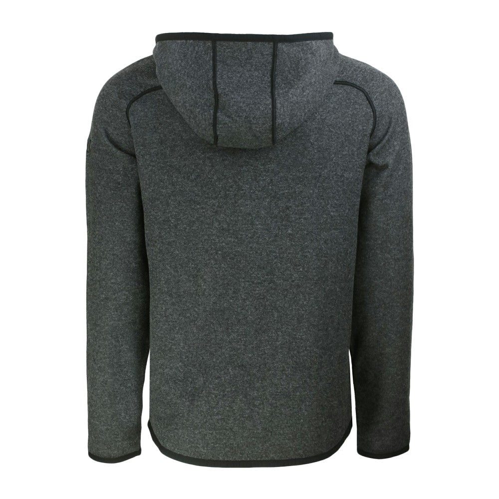 Cleveland Guardians Cutter & Buck Mainsail Full-Zip Hooded Jacket - Heather Charcoal Jackets