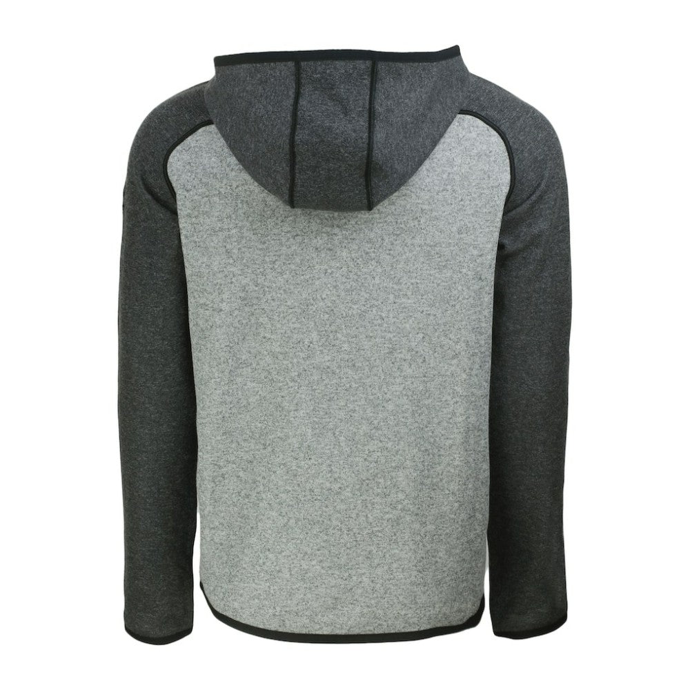 Los Angeles Dodgers Cutter & Buck Mainsail Full-Zip Hooded Jacket - Heather Charcoal/Heather Gray Jackets