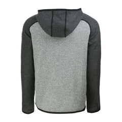 Miami Marlins Cutter & Buck Mainsail Full-Zip Hooded Jacket - Heather Charcoal/Heather Gray Jackets