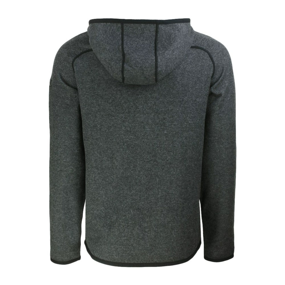 New York Yankees Cutter & Buck Mainsail Full-Zip Hooded Jacket - Heather Charcoal Jackets