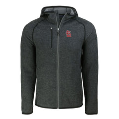 St. Louis Cardinals Cutter & Buck Mainsail Full-Zip Hooded Jacket - Heather Charcoal Jackets