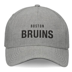 NHL Boston Bruins Fanatics Elements A-Frame Leather Strapback Hat - Heather Gray