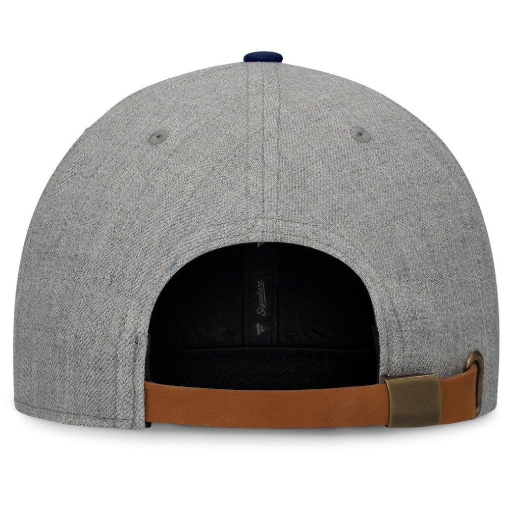 NHL Washington Capitals Fanatics Elements Flat Brim Leather Strapback Hat - Heather Gray