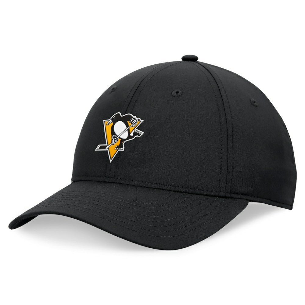 NHL Pittsburgh Penguins Fanatics Front Office Ripstop Adjustable Hat - Black
