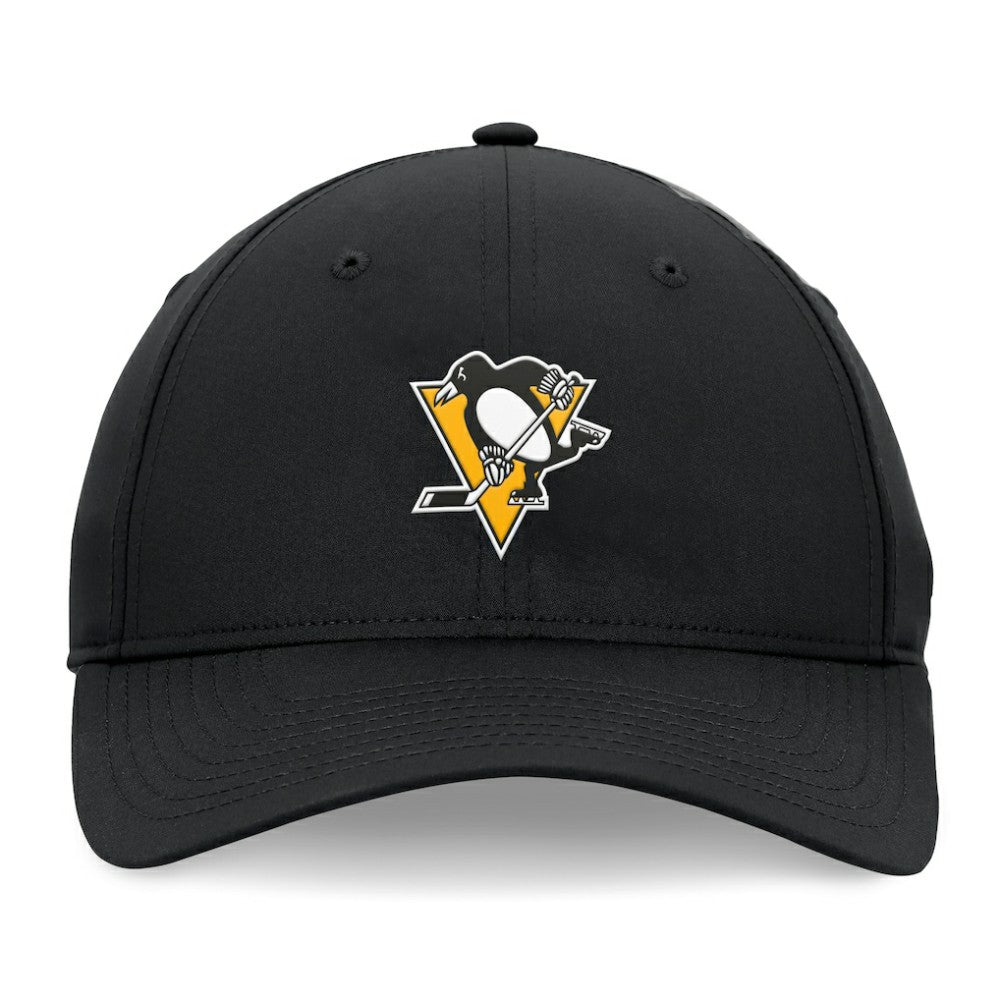 NHL Pittsburgh Penguins Fanatics Front Office Ripstop Adjustable Hat - Black