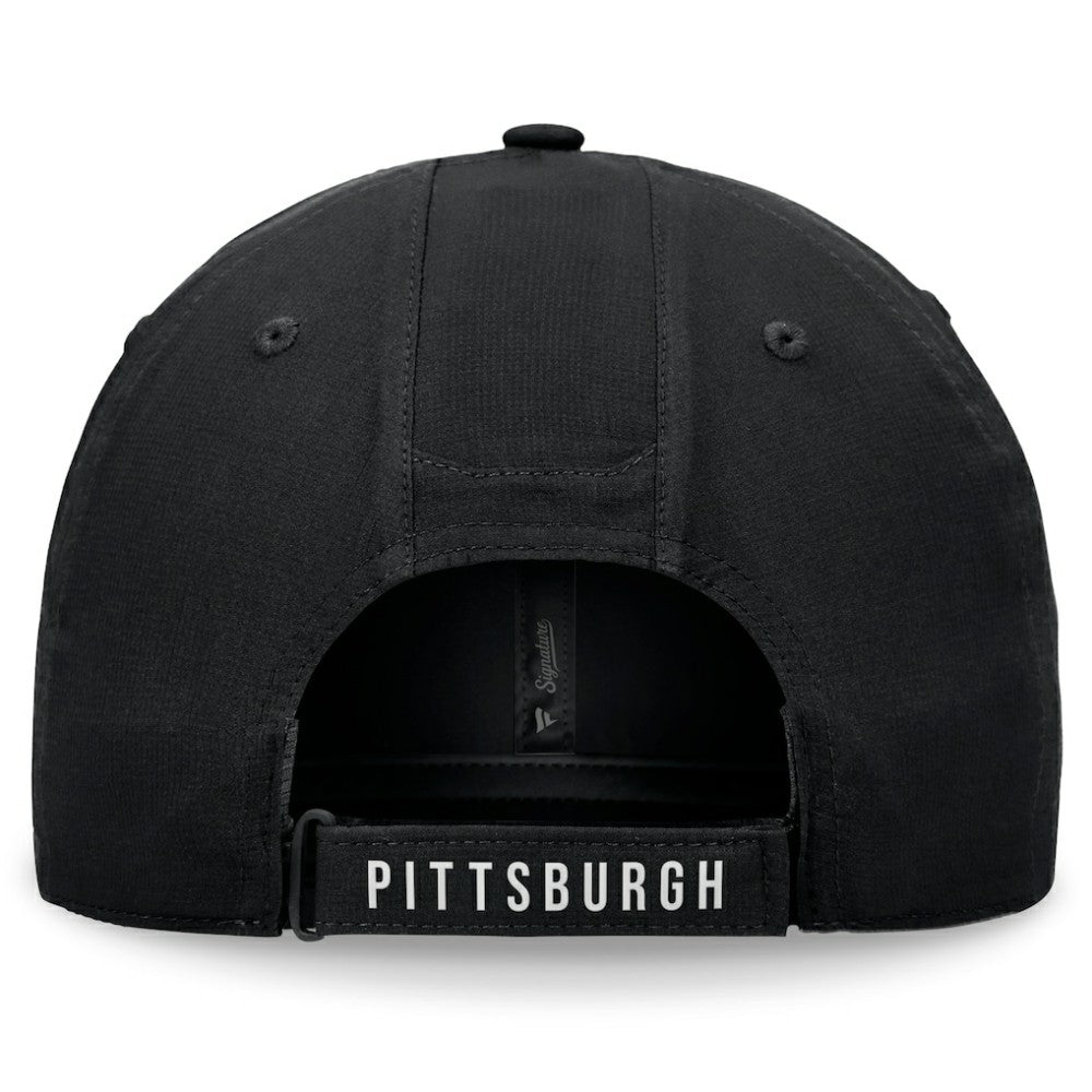 NHL Pittsburgh Penguins Fanatics Front Office Ripstop Adjustable Hat - Black