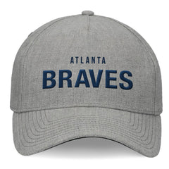 Atlanta Braves Fanatics Elements A-Frame Structured Adjustable Hat - Heather Gray Hats