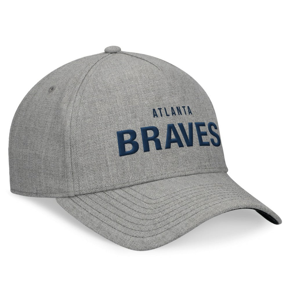 Atlanta Braves Fanatics Elements A-Frame Structured Adjustable Hat - Heather Gray Hats
