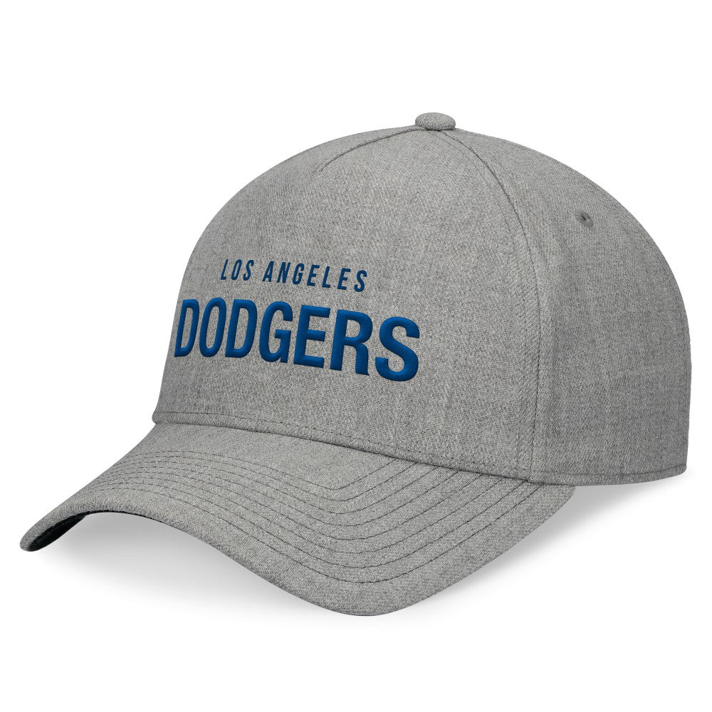 Los Angeles Dodgers Fanatics Elements A-Frame Structured Adjustable Hat - Heather Gray Hats