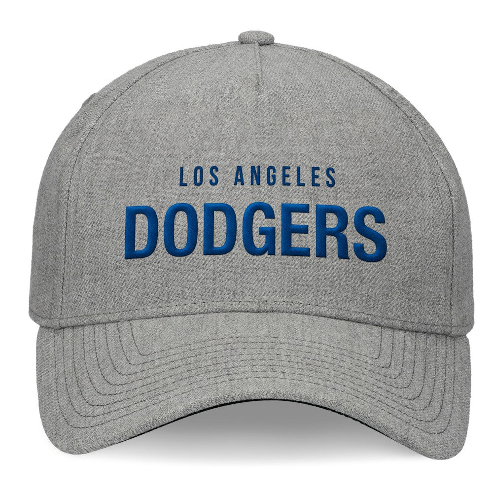 Los Angeles Dodgers Fanatics Elements A-Frame Structured Adjustable Hat - Heather Gray Hats