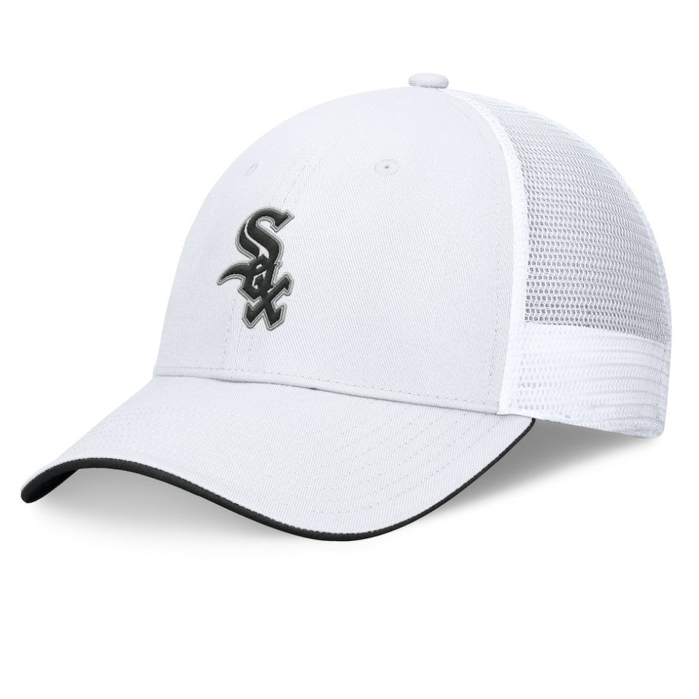 Chicago White Sox Fanatics Front Office Meshback Structured Adjustable Hat - White Hats