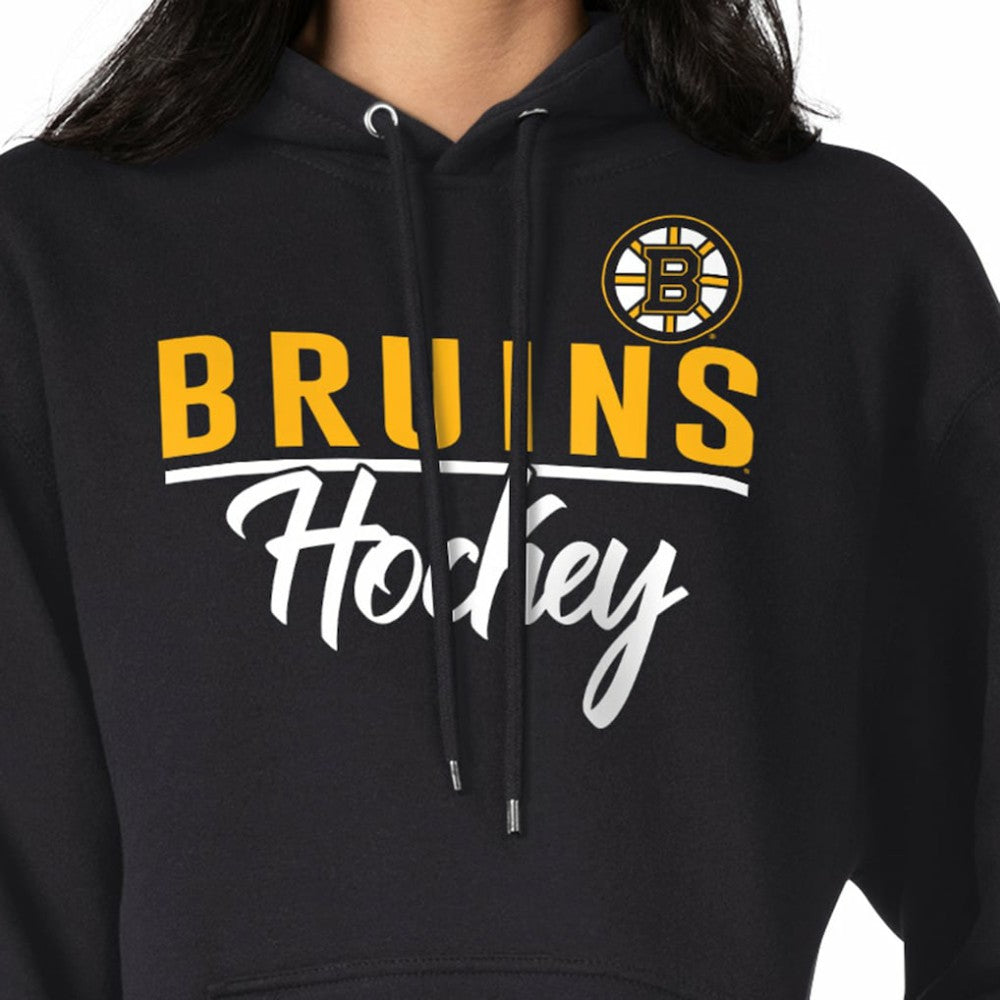 NHL Boston Bruins G-III 4Her by Carl Banks Women's Team Sport Tri-Blend Fleece Hoodie - Black