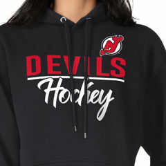 NHL New Jersey Devils G-III 4Her by Carl Banks Women's Team Sport Tri-Blend Fleece Hoodie - Black