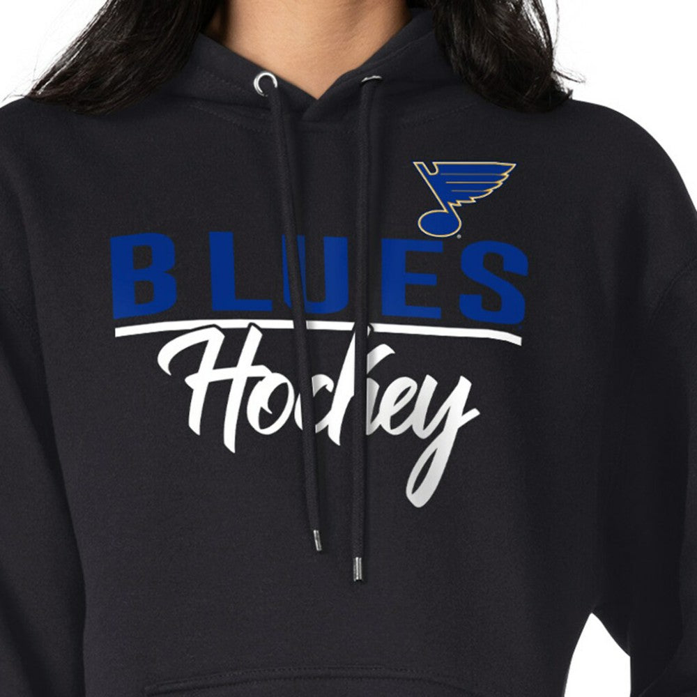 NHL St. Louis Blues G-III 4Her by Carl Banks Women's Team Sport Tri-Blend Fleece Hoodie - Black