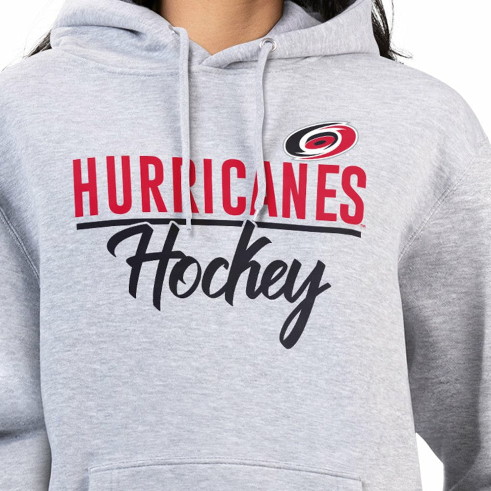 NHL Carolina Hurricanes G-III 4Her by Carl Banks Women's Team Sport Tri-Blend Fleece Hoodie - Heather Gray