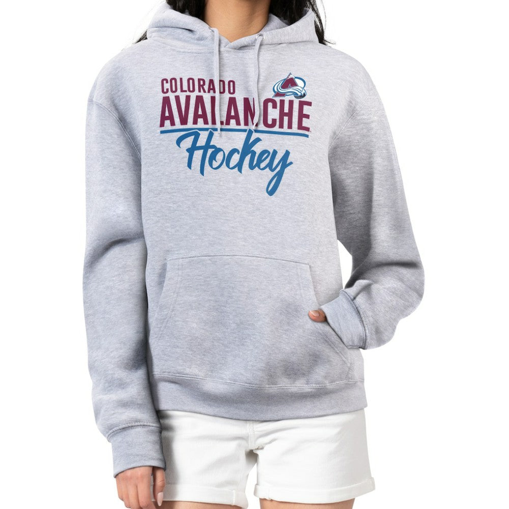 NHL Colorado Avalanche G-III 4Her by Carl Banks Women's Team Sport Tri-Blend Fleece Hoodie - Heather Gray