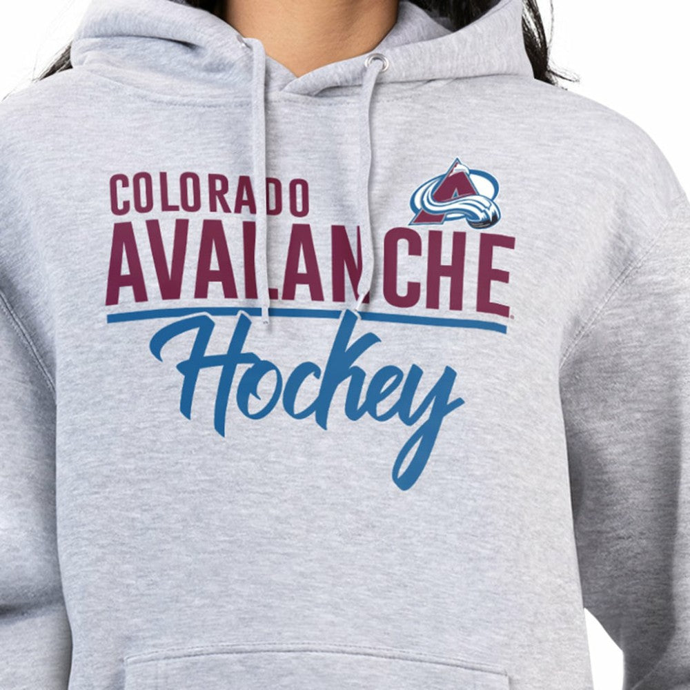 NHL Colorado Avalanche G-III 4Her by Carl Banks Women's Team Sport Tri-Blend Fleece Hoodie - Heather Gray