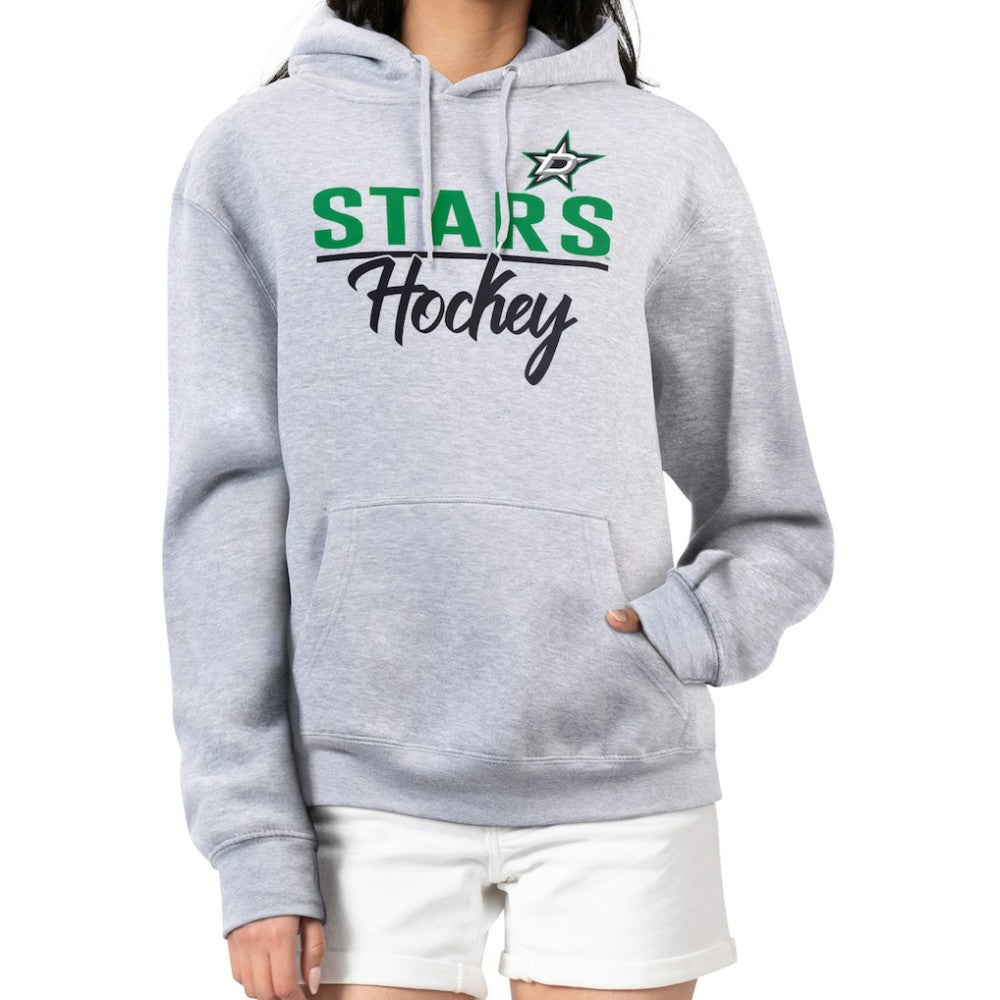 NHL Dallas Stars G-III 4Her by Carl Banks Women's Team Sport Tri-Blend Fleece Hoodie - Heather Gray