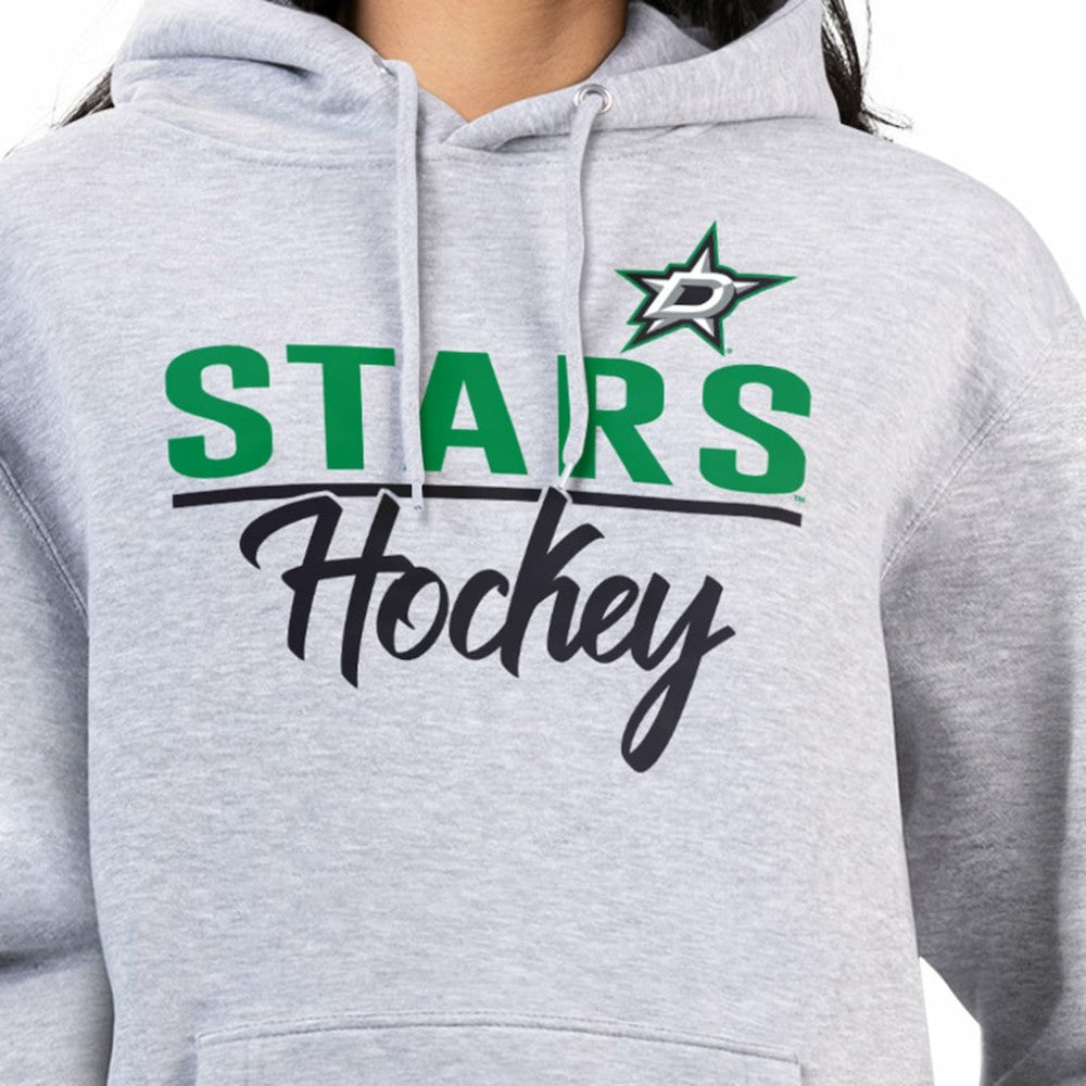 NHL Dallas Stars G-III 4Her by Carl Banks Women's Team Sport Tri-Blend Fleece Hoodie - Heather Gray