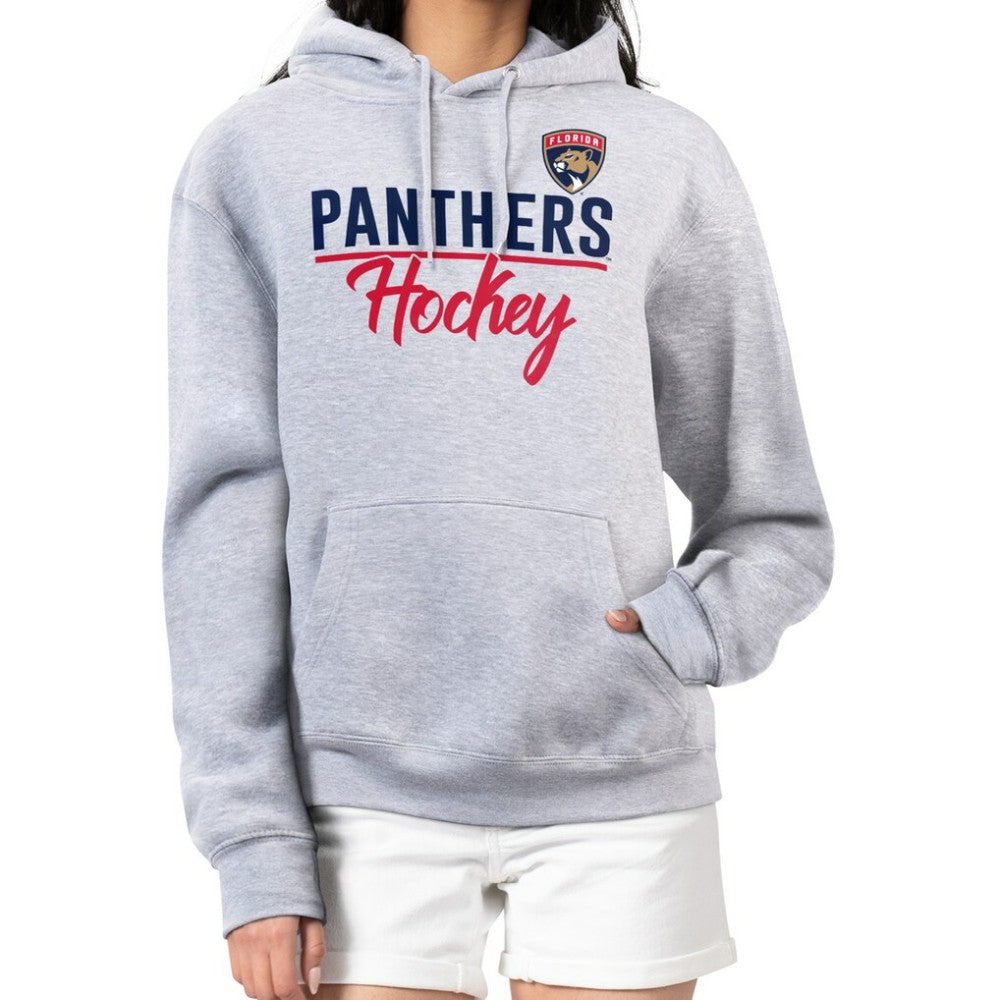 NHL Florida Panthers G-III 4Her by Carl Banks Women's Team Sport Tri-Blend Fleece Hoodie - Heather Gray