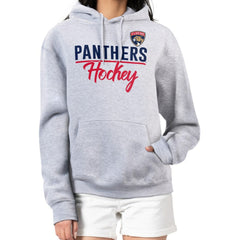 NHL Florida Panthers G-III 4Her by Carl Banks Women's Team Sport Tri-Blend Fleece Hoodie - Heather Gray