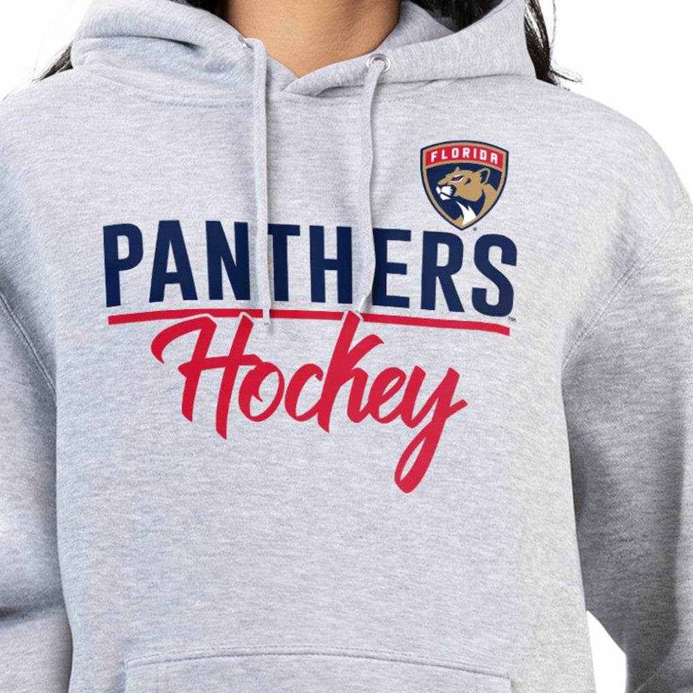 NHL Florida Panthers G-III 4Her by Carl Banks Women's Team Sport Tri-Blend Fleece Hoodie - Heather Gray