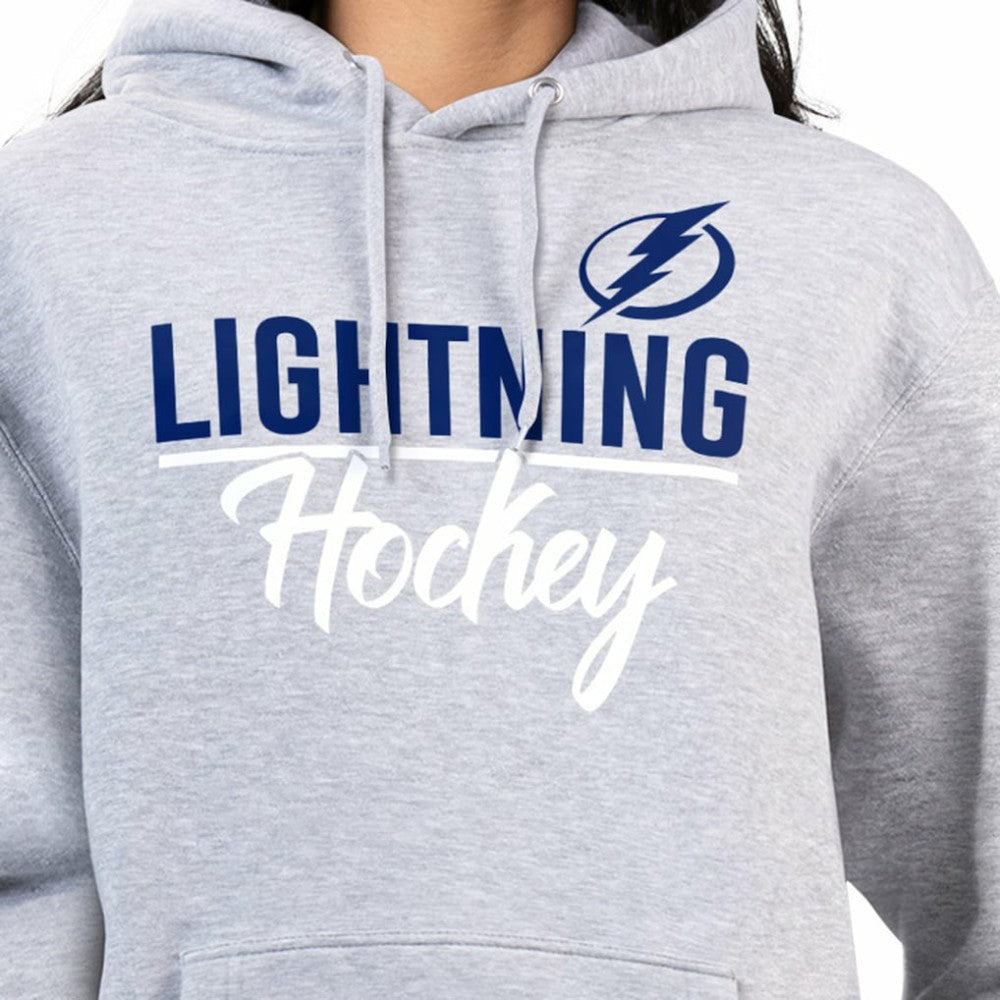 NHL Tampa Bay Lightning G-III 4Her by Carl Banks Women's Team Sport Tri-Blend Fleece Hoodie - Heather Gray