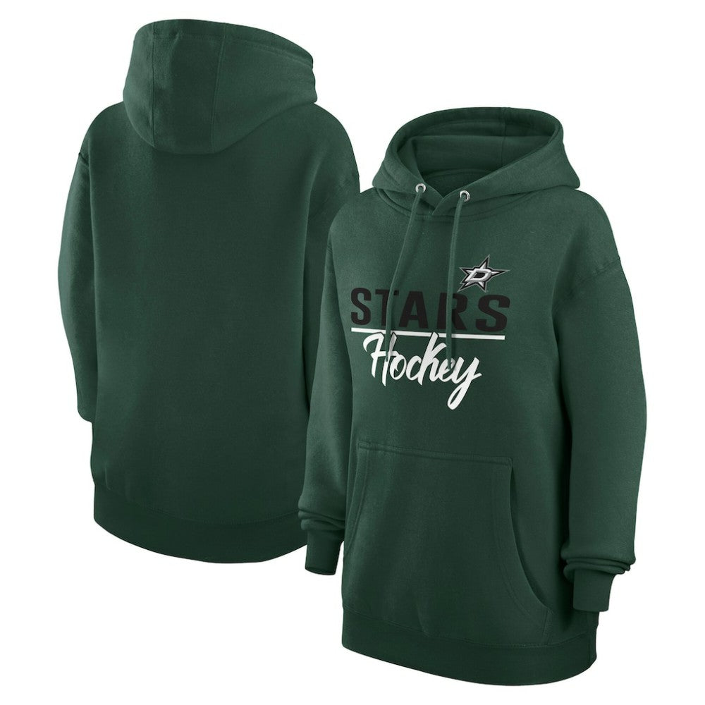 NHL Dallas Stars G-III 4Her by Carl Banks Women's Team Sport Tri-Blend Fleece Hoodie - Green