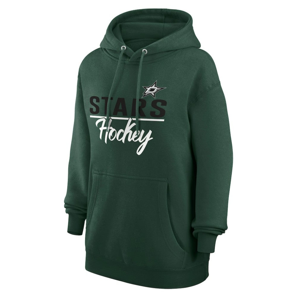 NHL Dallas Stars G-III 4Her by Carl Banks Women's Team Sport Tri-Blend Fleece Hoodie - Green