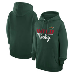 NHL Minnesota Wild G-III 4Her by Carl Banks Women's Team Sport Tri-Blend Fleece Hoodie - Green